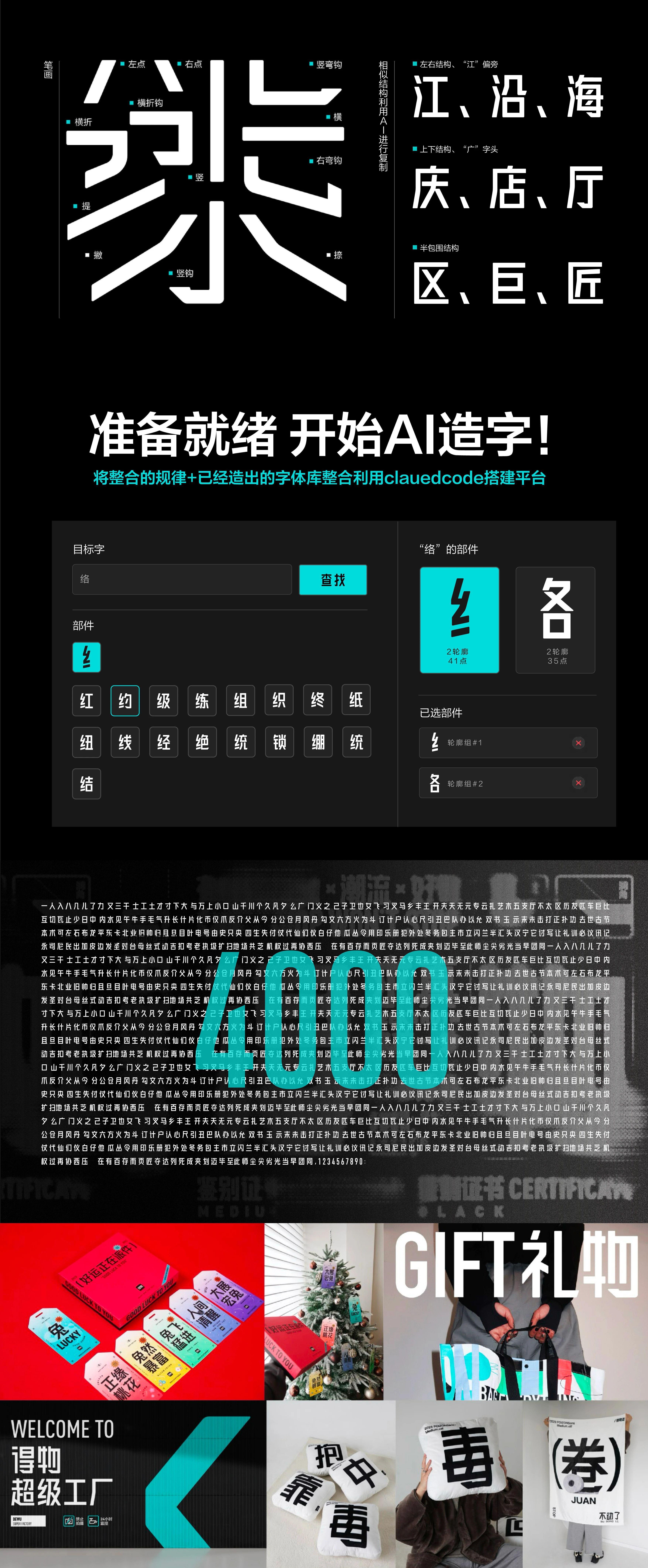 得物字体 AI applications